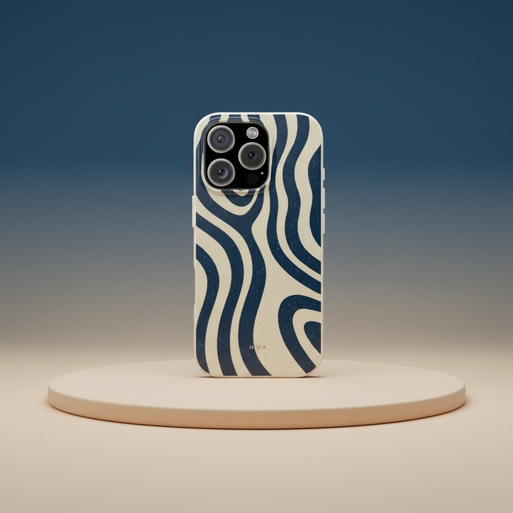 Eco-Friendly Biodegradable Samsung Case – Stylish Wave Design