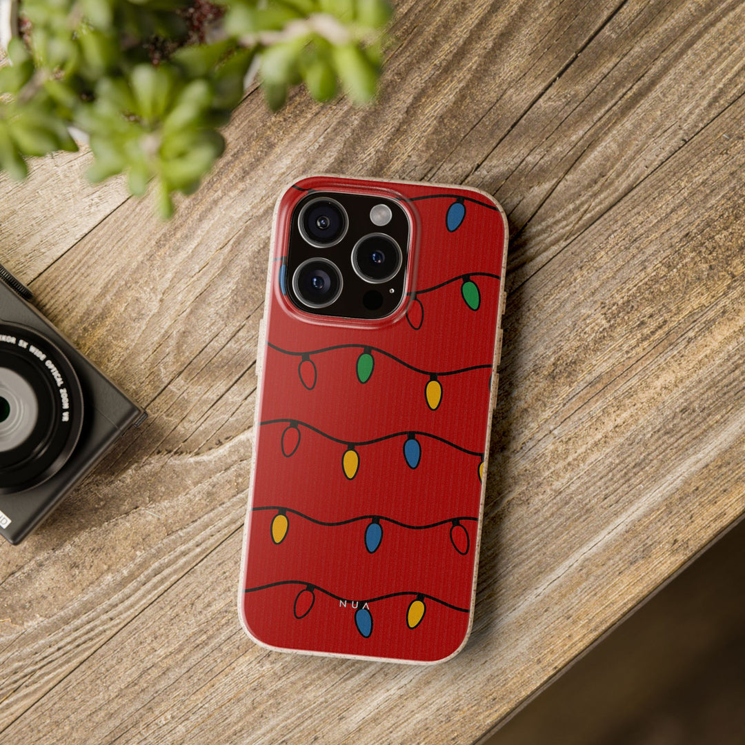 Christmas Lights Eco iPhone Case - Biodegradable & Stylish