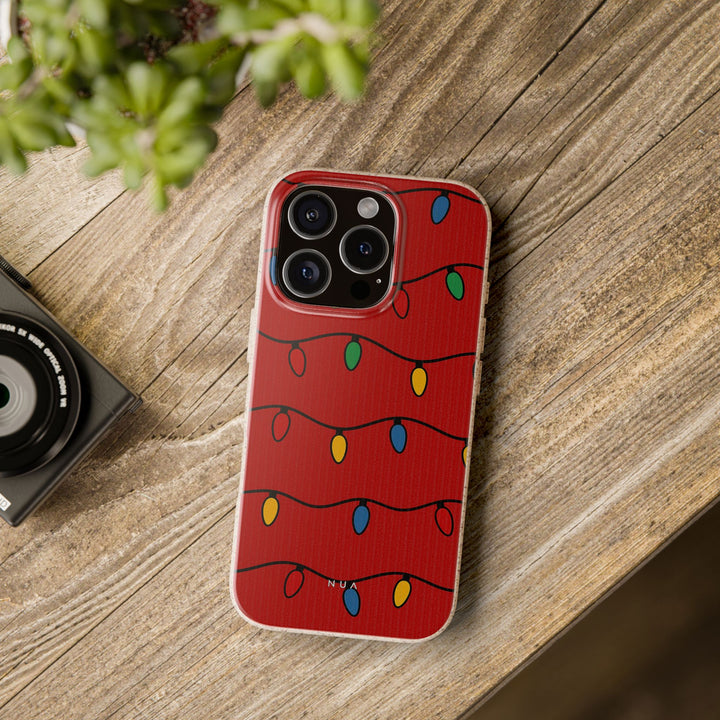 Christmas Lights Eco iPhone Case - Biodegradable & Stylish