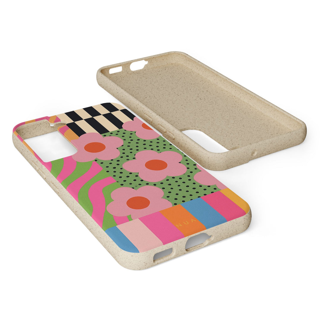Groovy Garden – Retro Patchwork Samsung Case