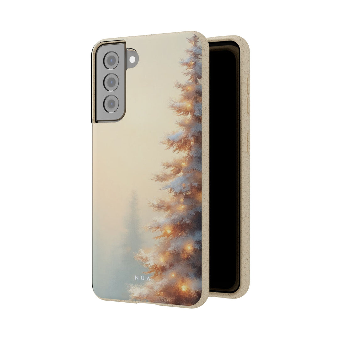 Snowy Pine Eco Samsung Case - Biodegradable & Stylish