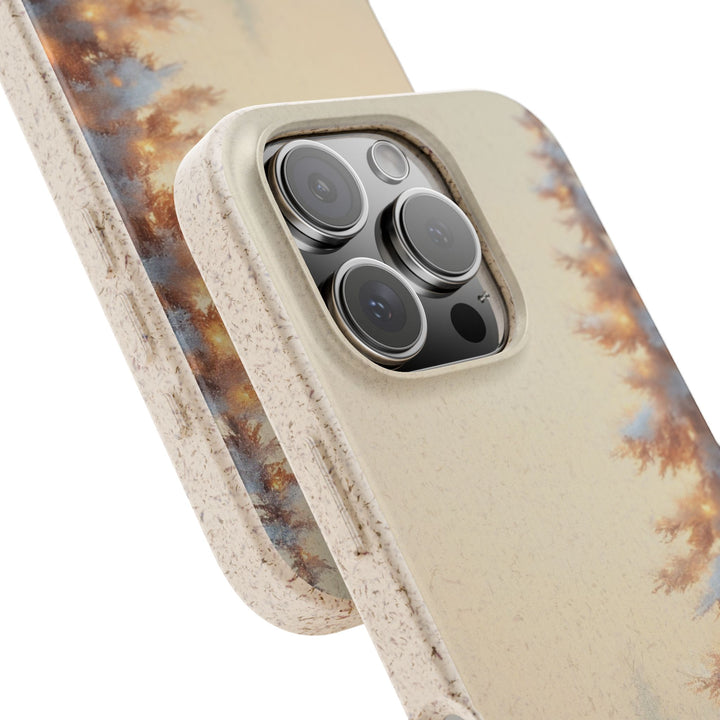 Snowy Pine Eco iPhone Case - Biodegradable & Stylish