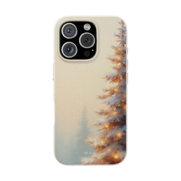 Snowy Pine Eco iPhone Case - Biodegradable & Stylish