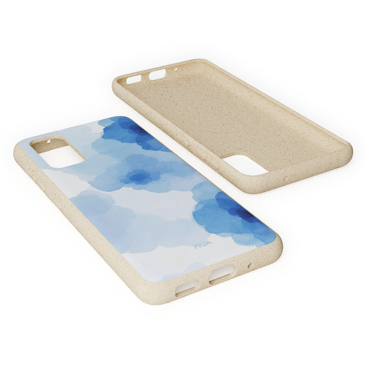 Ocean Bloom: Watercolor Serenity in Blue Samsung Case