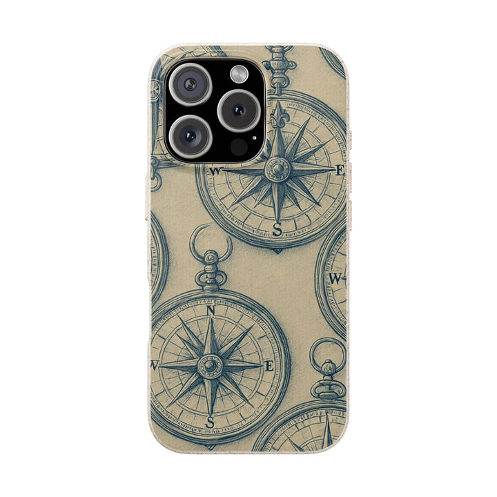 Vintage Compass Eco-Friendly Phone Case