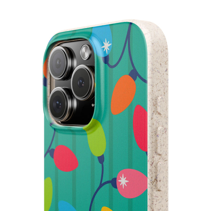 Bright Christmas Lights Eco iPhone Case - Biodegradable & Stylish