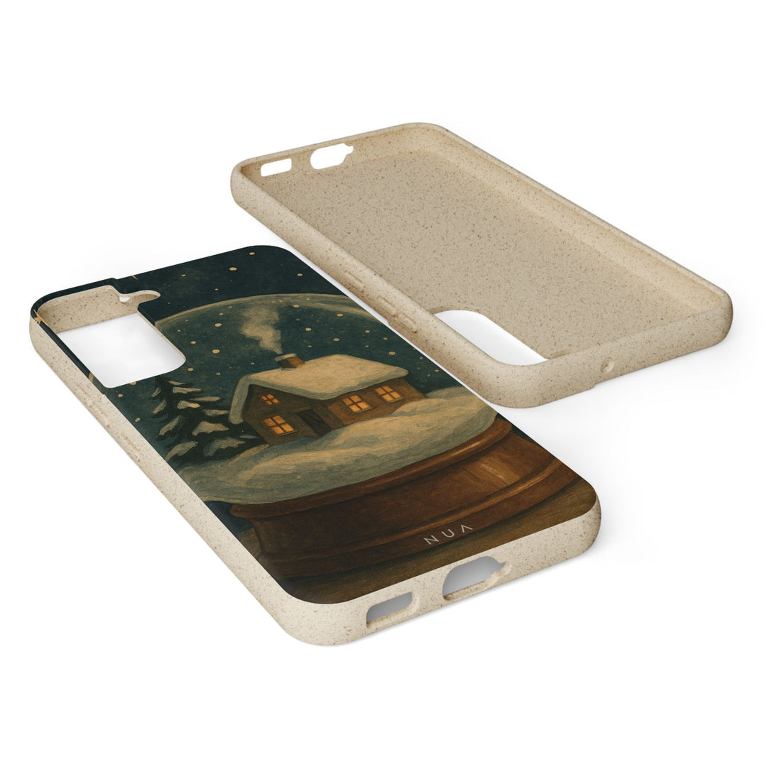 Vintage Snowglobe Eco Samsung Case - Biodegradable & Stylish
