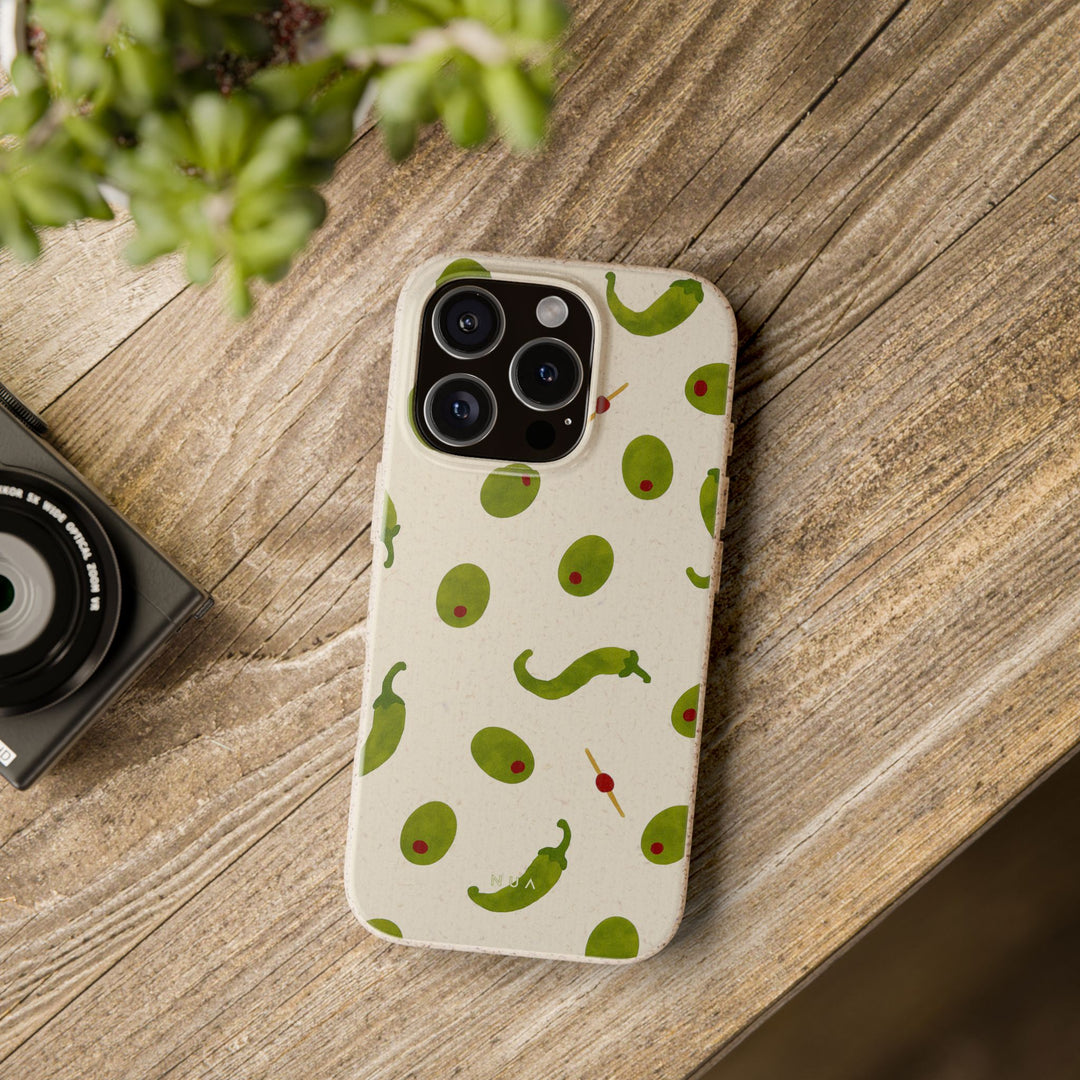Olive Vibes iPhone Case