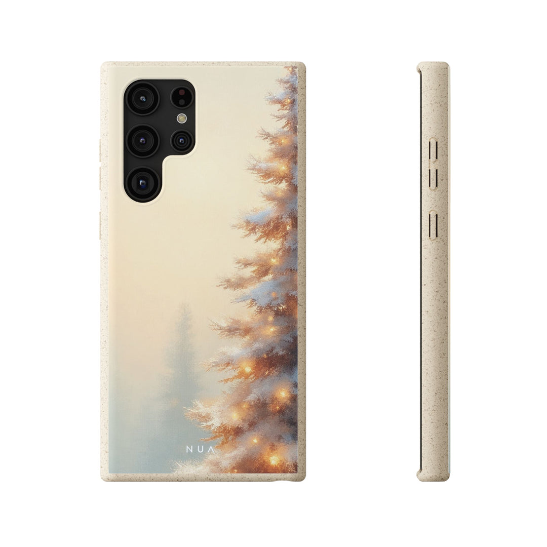 Snowy Pine Eco Samsung Case - Biodegradable & Stylish