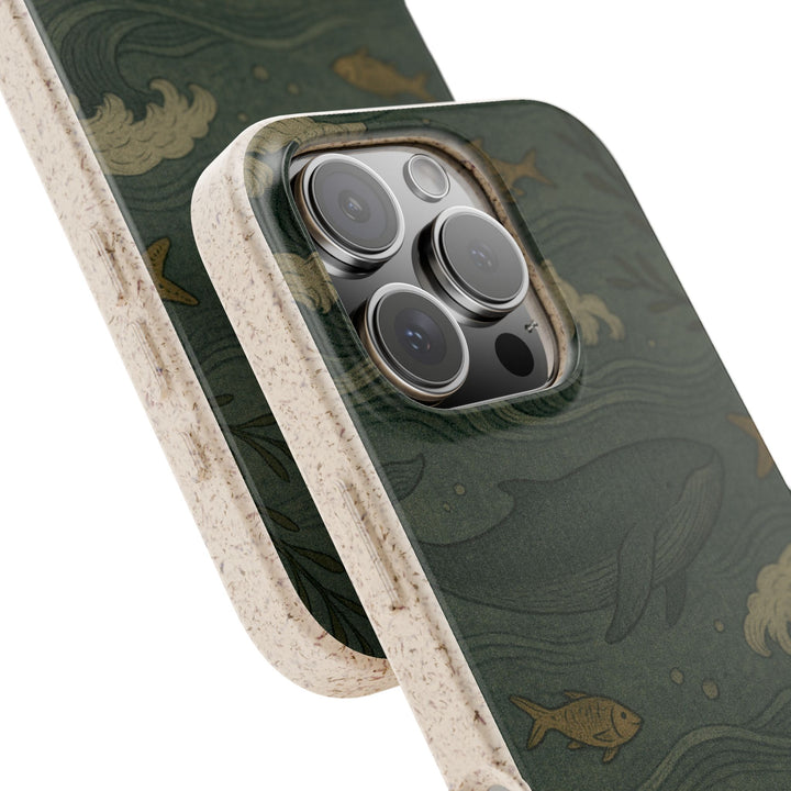 Eco-Friendly Whale Design Biodegradable Phone Case - Protect Your Phone & the Planet!