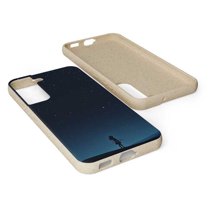 Eco-friendly Samsung case with stargazing design from our silent stories series. Perfect durable gift for nature lovers.