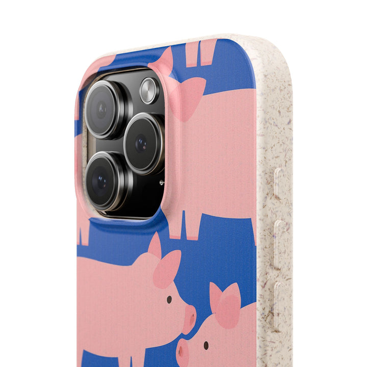 Cute Pig Eco iPhone Case