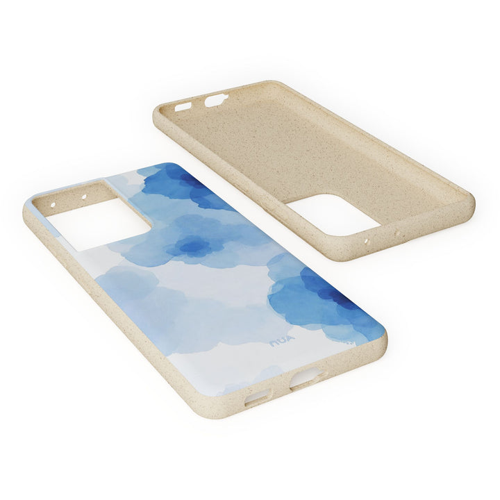 Ocean Bloom: Watercolor Serenity in Blue Samsung Case