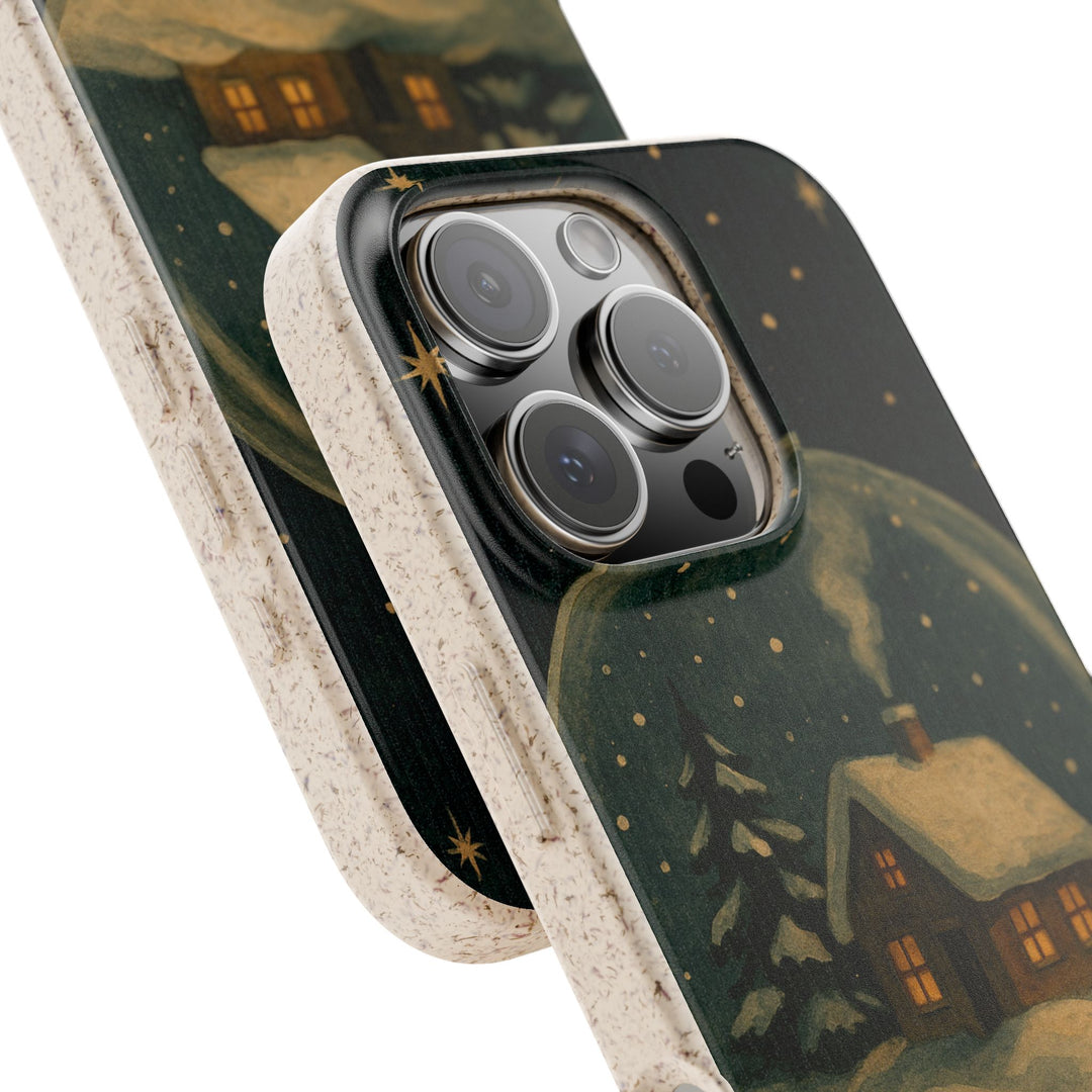 Vintage Snowglobe Eco iPhone Case - Biodegradable & Stylish