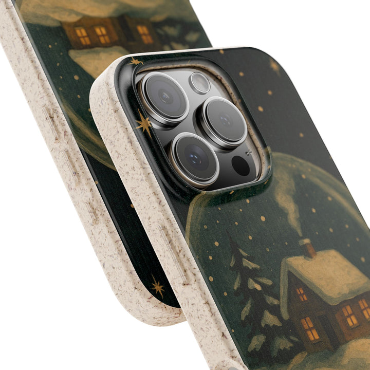 Vintage Snowglobe Eco iPhone Case - Biodegradable & Stylish
