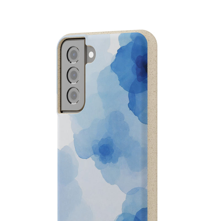 Ocean Bloom: Watercolor Serenity in Blue Samsung Case