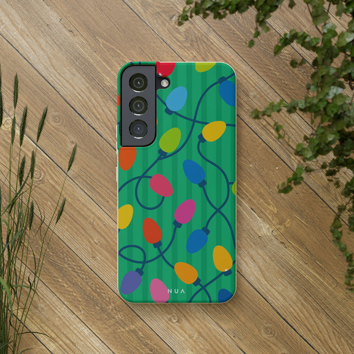 Christmas Lights Eco Samsung Case - Biodegradable & Stylish