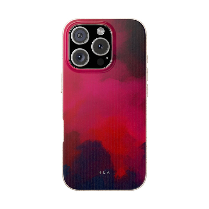 Modern Artistic Smokey Red Eco iPhone Case