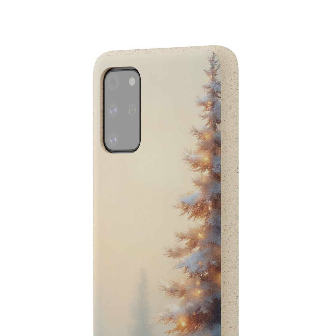 Snowy Pine Eco Samsung Case - Biodegradable & Stylish