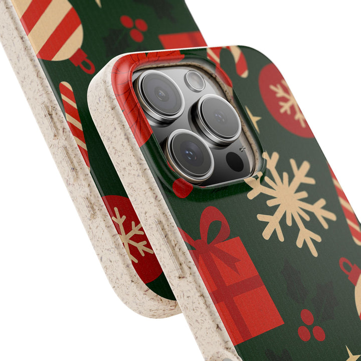 Christmas Design Eco iPhone Case - Biodegradable & Stylish