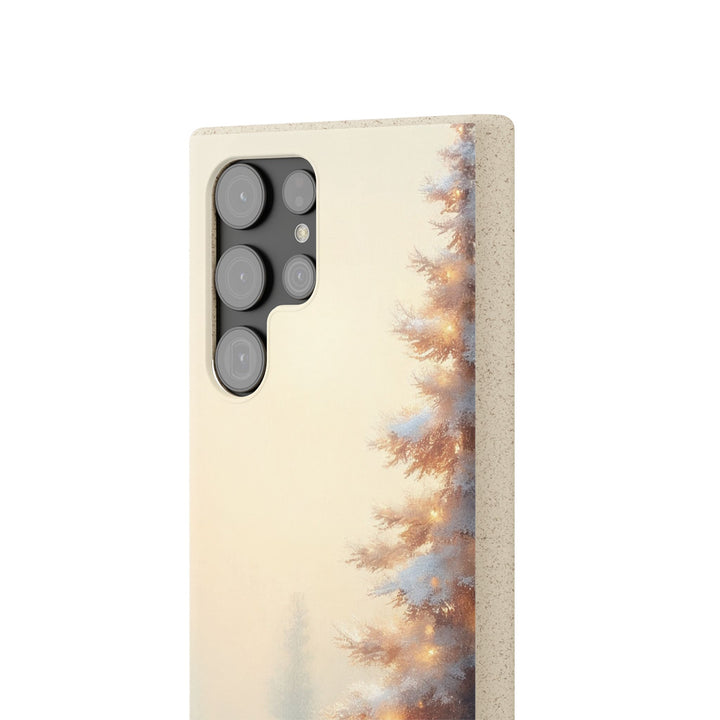 Snowy Pine Eco Samsung Case - Biodegradable & Stylish