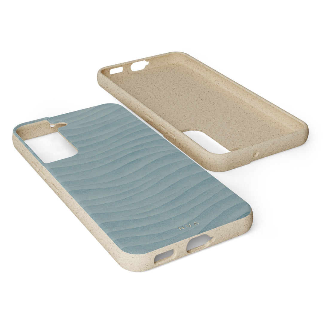 Elegant Blue Waves Eco Samsung Case
