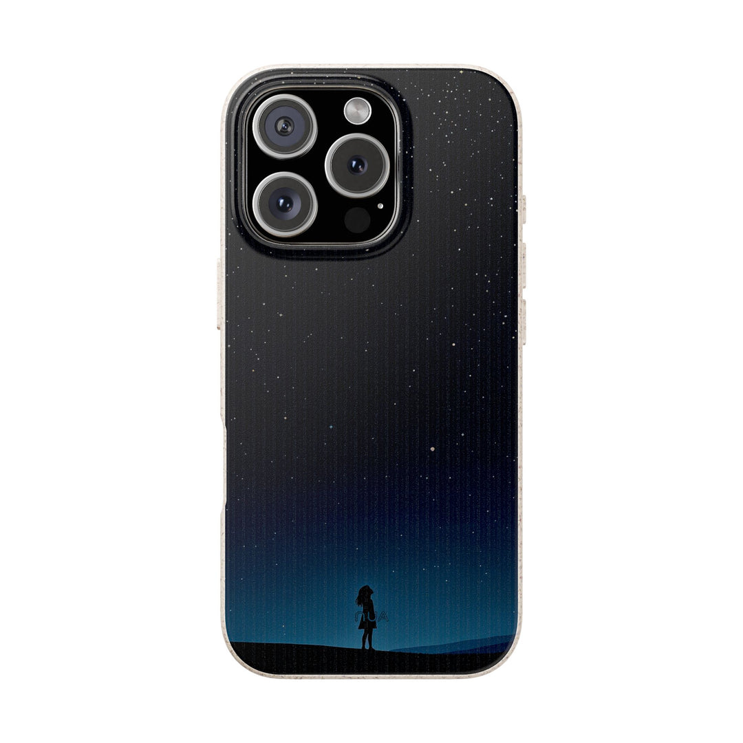 Stargazing Dreams Phone Case: eco-friendly, durable, fits many iPhone and Samsung models, vibrant starry night design for stargazers.