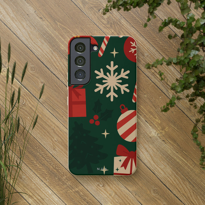 Christmas Design Eco Samsung Case - Biodegradable & Stylish