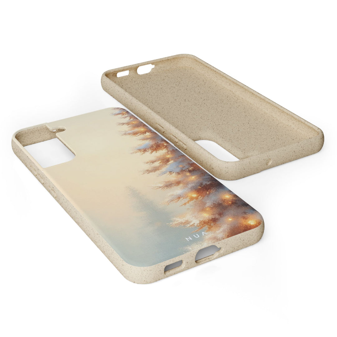 Snowy Pine Eco Samsung Case - Biodegradable & Stylish
