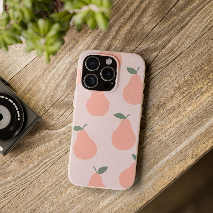 Pink Pears Eco iPhone Case - Biodegradable & Stylish