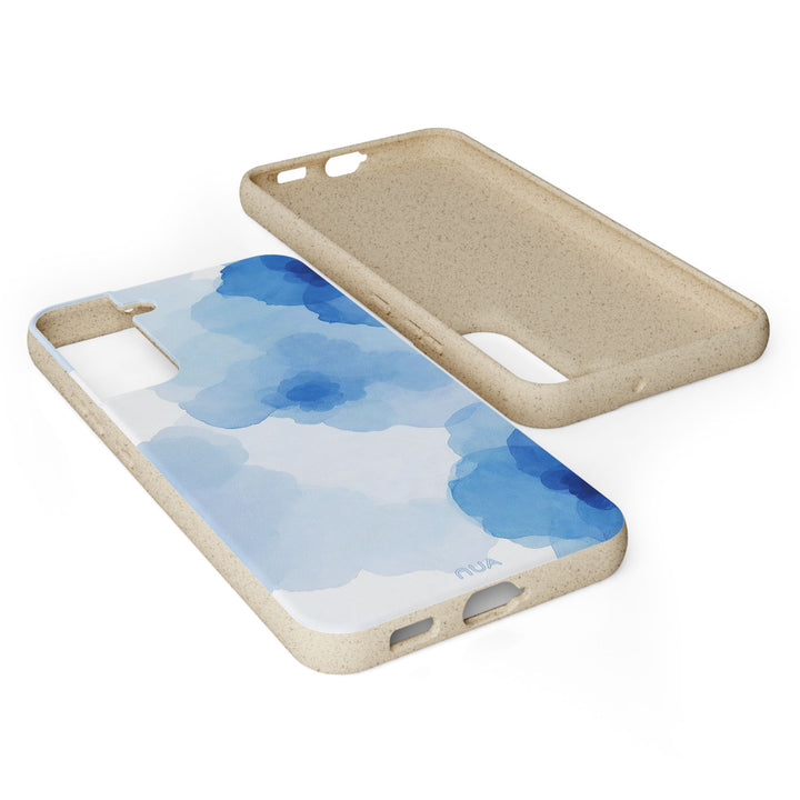 Ocean Bloom: Watercolor Serenity in Blue Samsung Case