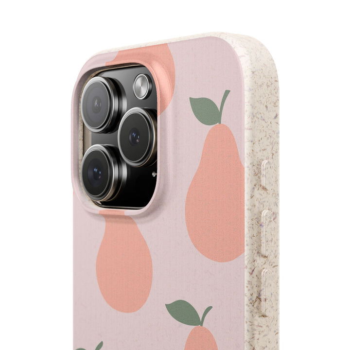 Pink Pears Eco iPhone Case - Biodegradable & Stylish