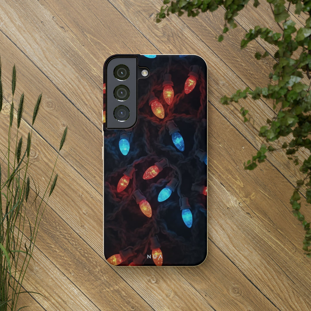 Christmas Fairy Lights Eco Samsung Case - Biodegradable & Stylish