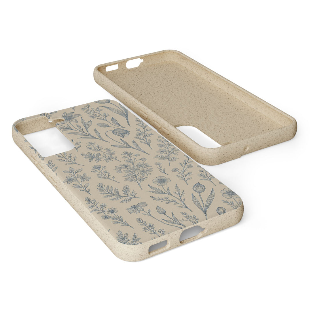 Timeless Florals Eco Samsung Phone Case with botanical design, eco-friendly, durable, fits many iPhone and Samsung models.