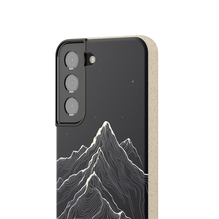 Starlit Summit: Mountain Lines in the Night Samsung Case