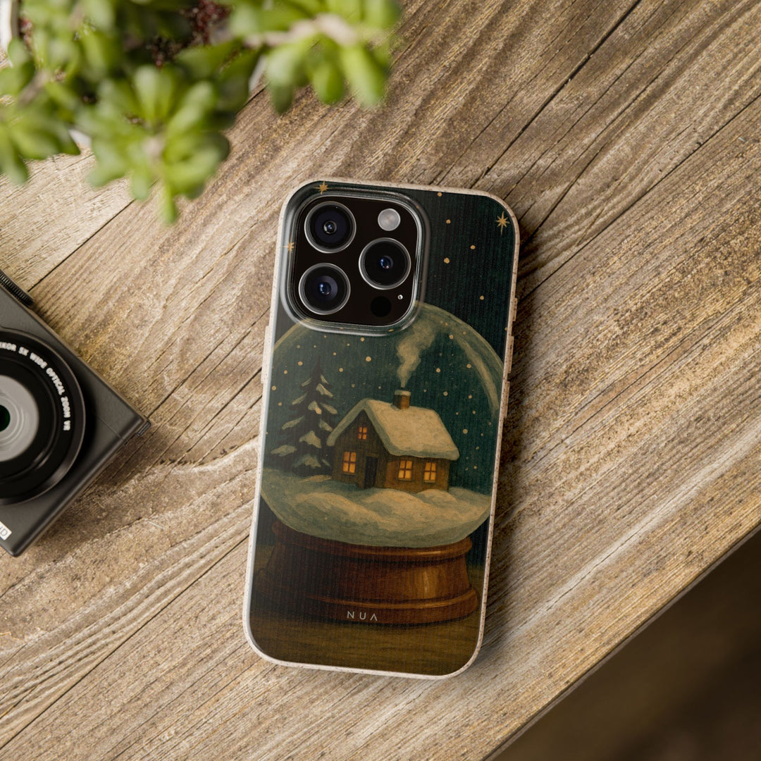 Vintage Snowglobe Eco iPhone Case - Biodegradable & Stylish