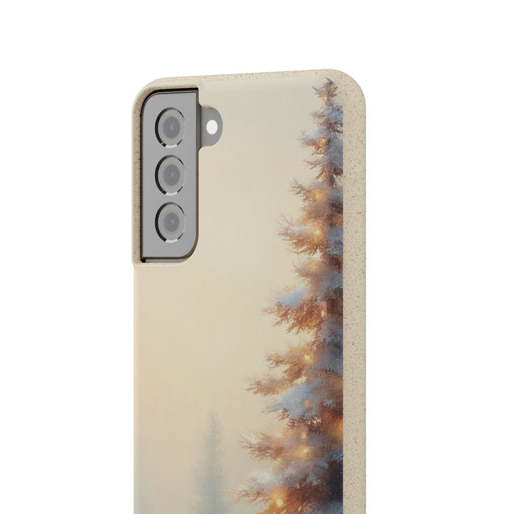 Snowy Pine Eco Samsung Case - Biodegradable & Stylish