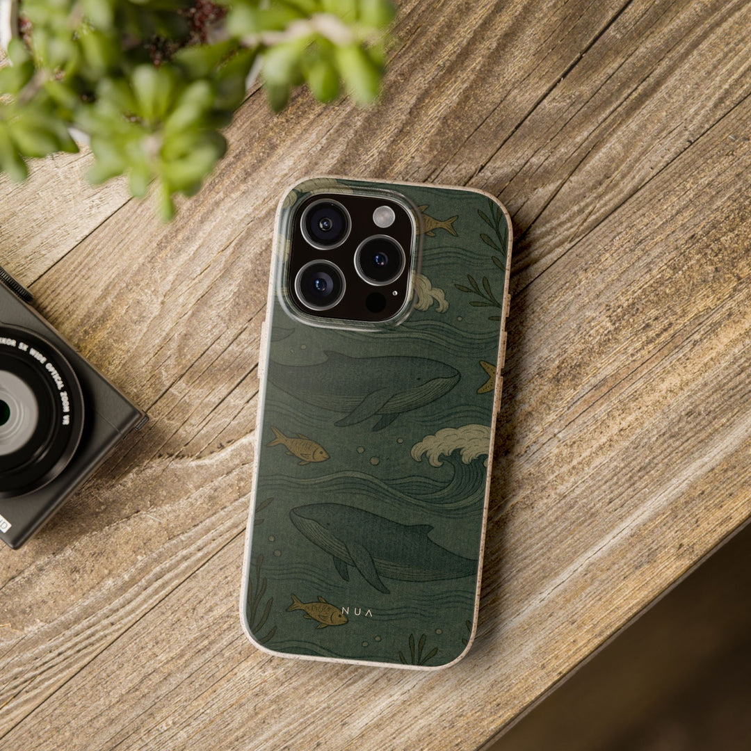 Eco-Friendly Whale Design Biodegradable Phone Case - Protect Your Phone & the Planet!