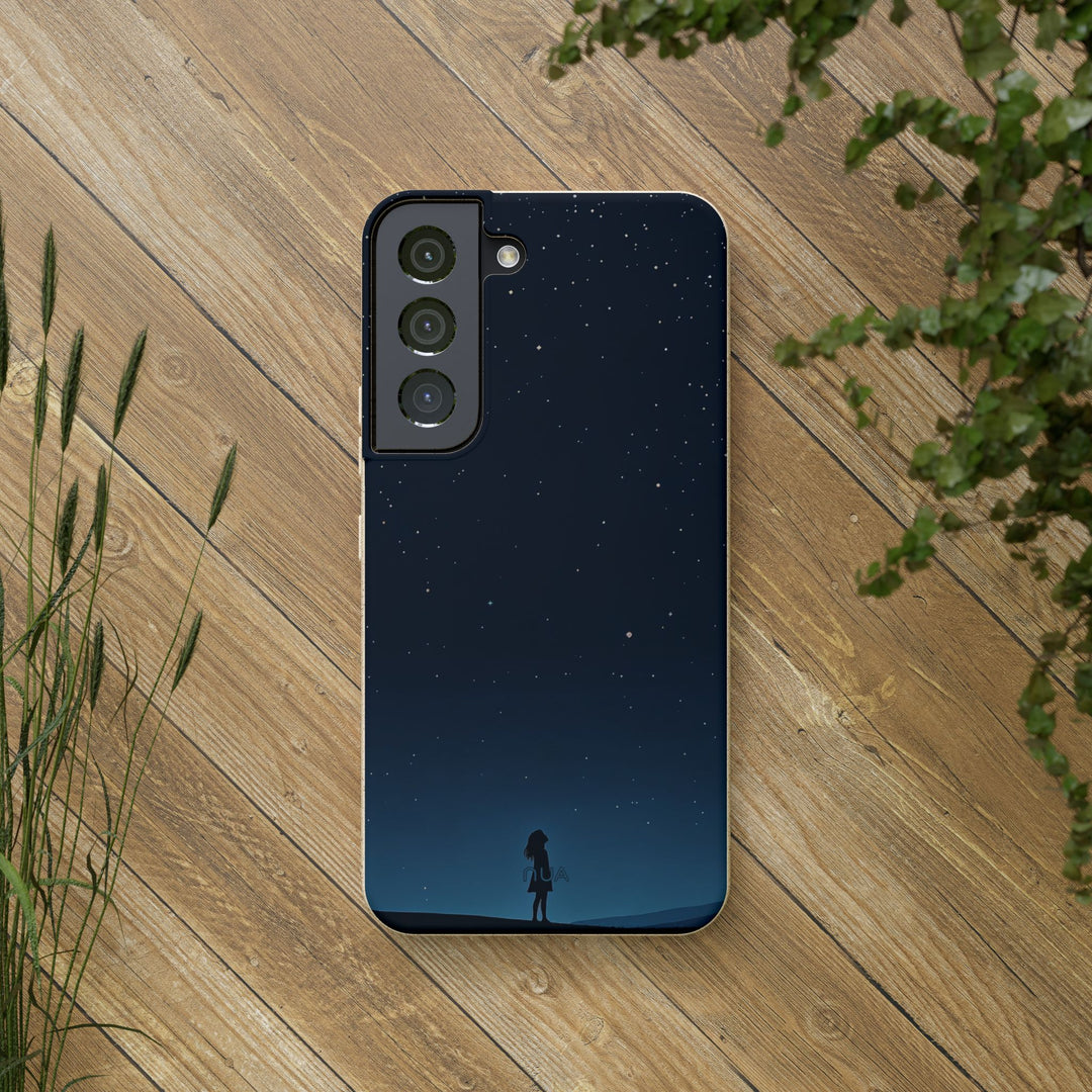 Stargazing Dreams Samsung Case: Eco-friendly, durable phone cover for stargazers. Fits many iPhone and Samsung models. Perfect gift!