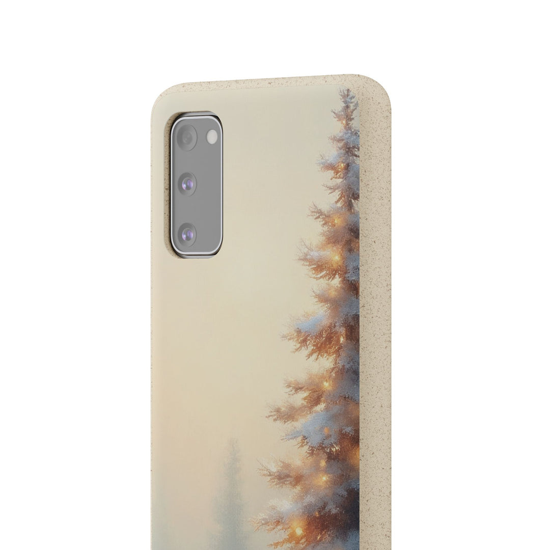 Snowy Pine Eco Samsung Case - Biodegradable & Stylish