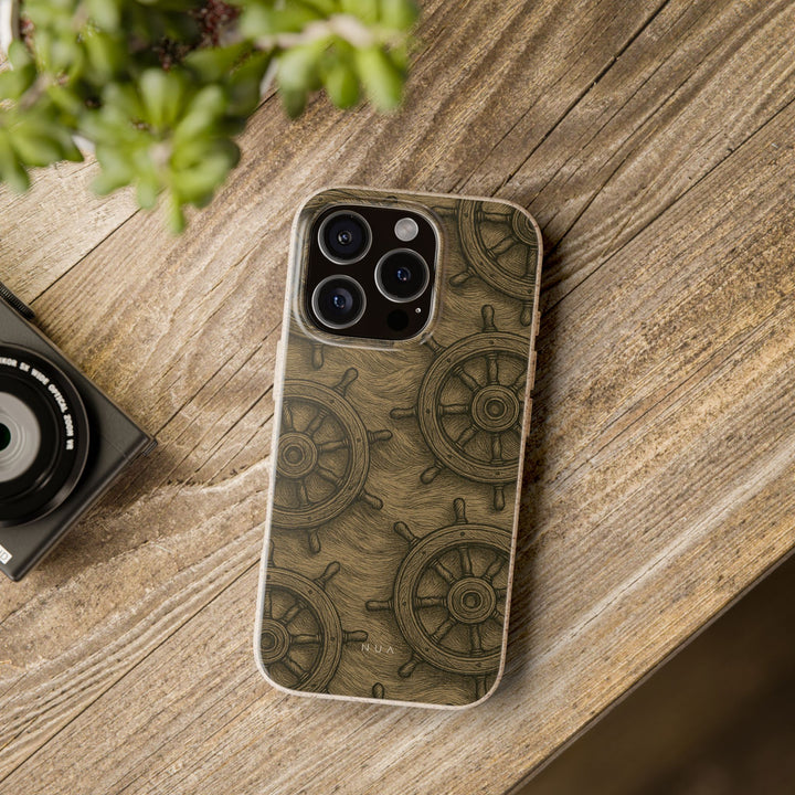 Eco-Friendly Ship Wheel iPhone Case