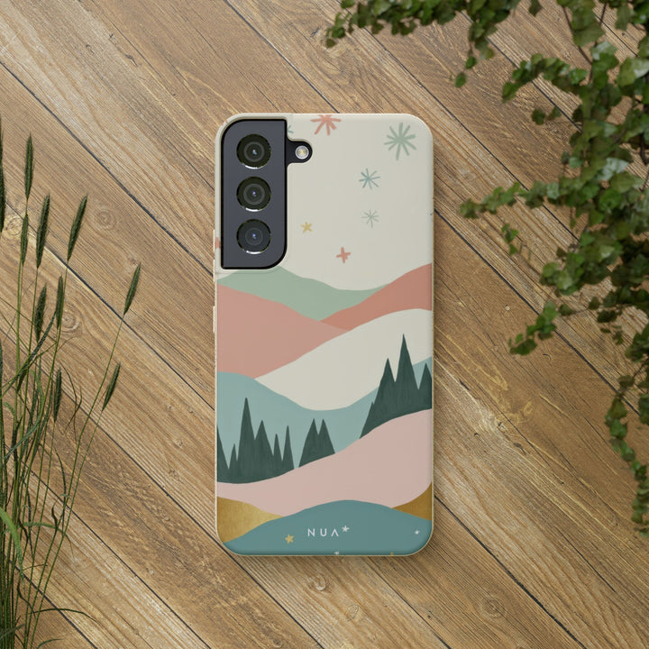 Dreamy Nordic Hills Eco Samsung Case - Biodegradable & Stylish