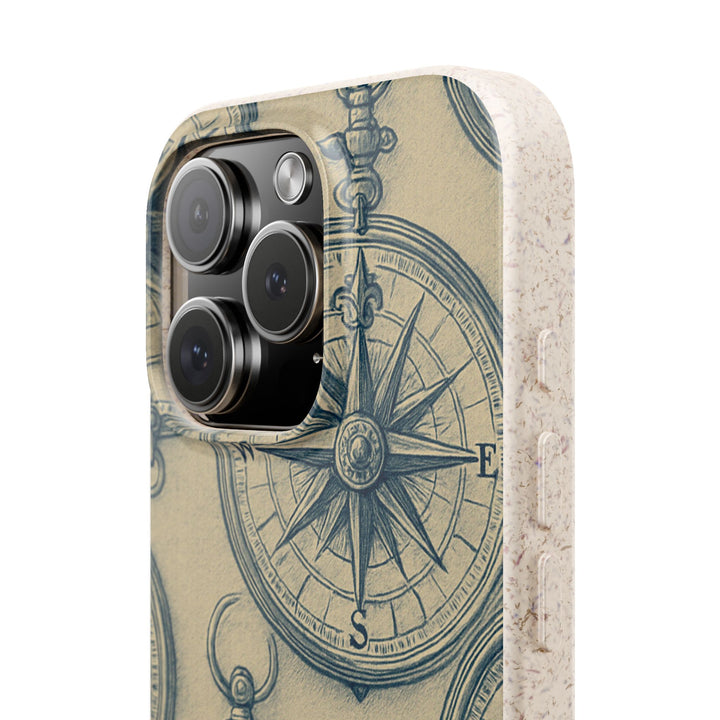 Vintage Compass Eco-Friendly Phone Case