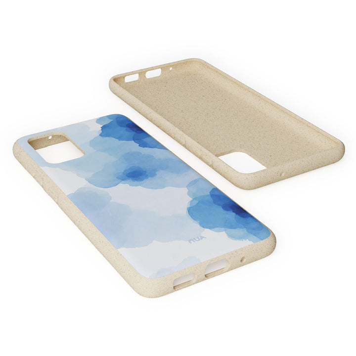 Ocean Bloom: Watercolor Serenity in Blue Samsung Case