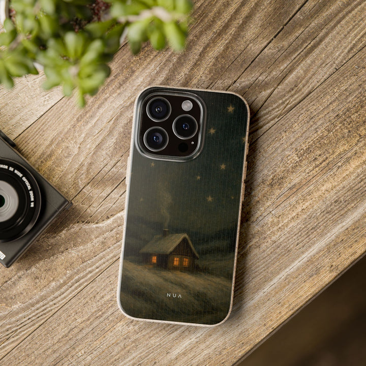 Vintage Christmas Snow Landscape Eco iPhone Case - Biodegradable & Stylish