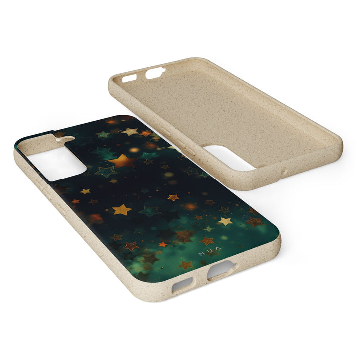 Emerald Starry Night Eco Samsung Case - Biodegradable & Stylish