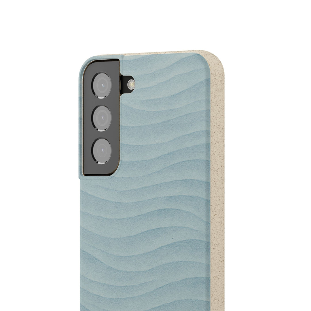Elegant Blue Waves Eco Samsung Case