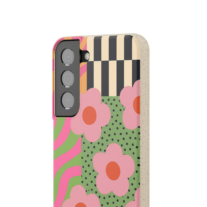 Groovy Garden – Retro Patchwork Samsung Case
