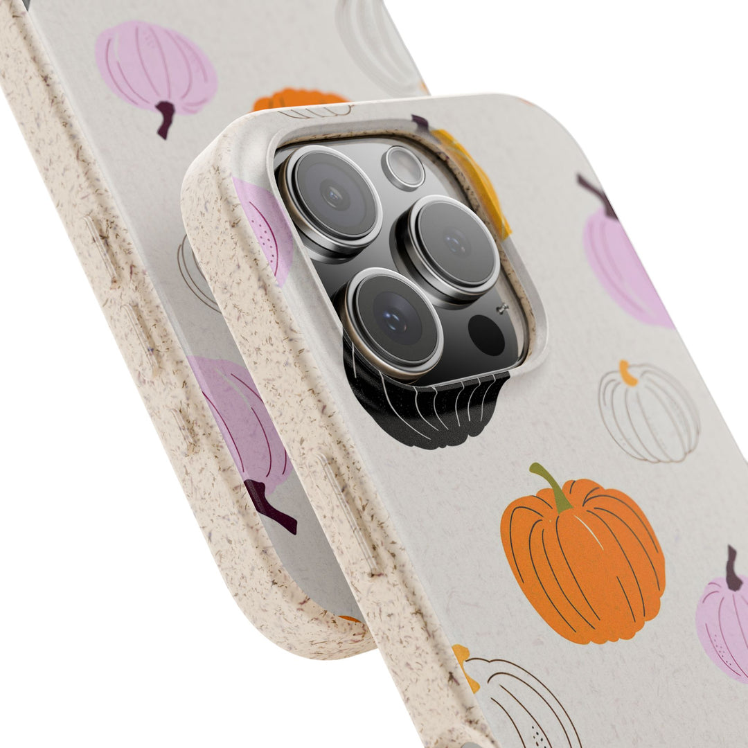 Pumpkin Pop Eco iPhone Case - Biodegradable & Stylish