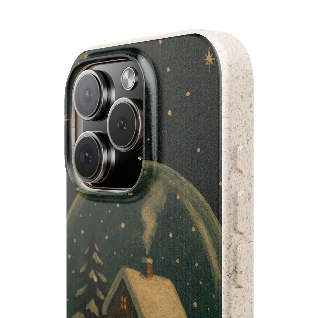 Vintage Snowglobe Eco iPhone Case - Biodegradable & Stylish